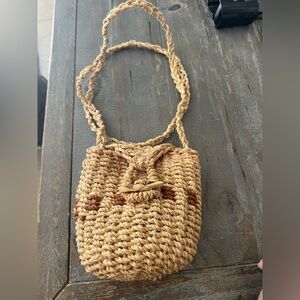 Natural Woven Sisal Bag / Crossbody Purse